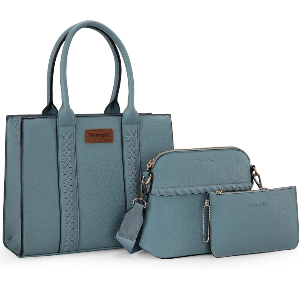 Wrangler Blue Women's Tote Bag Trio